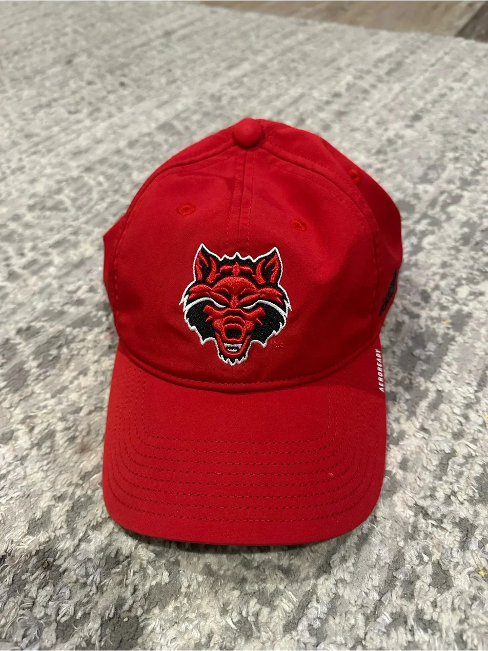 Kids Red Wolf Logo Baseball Cap